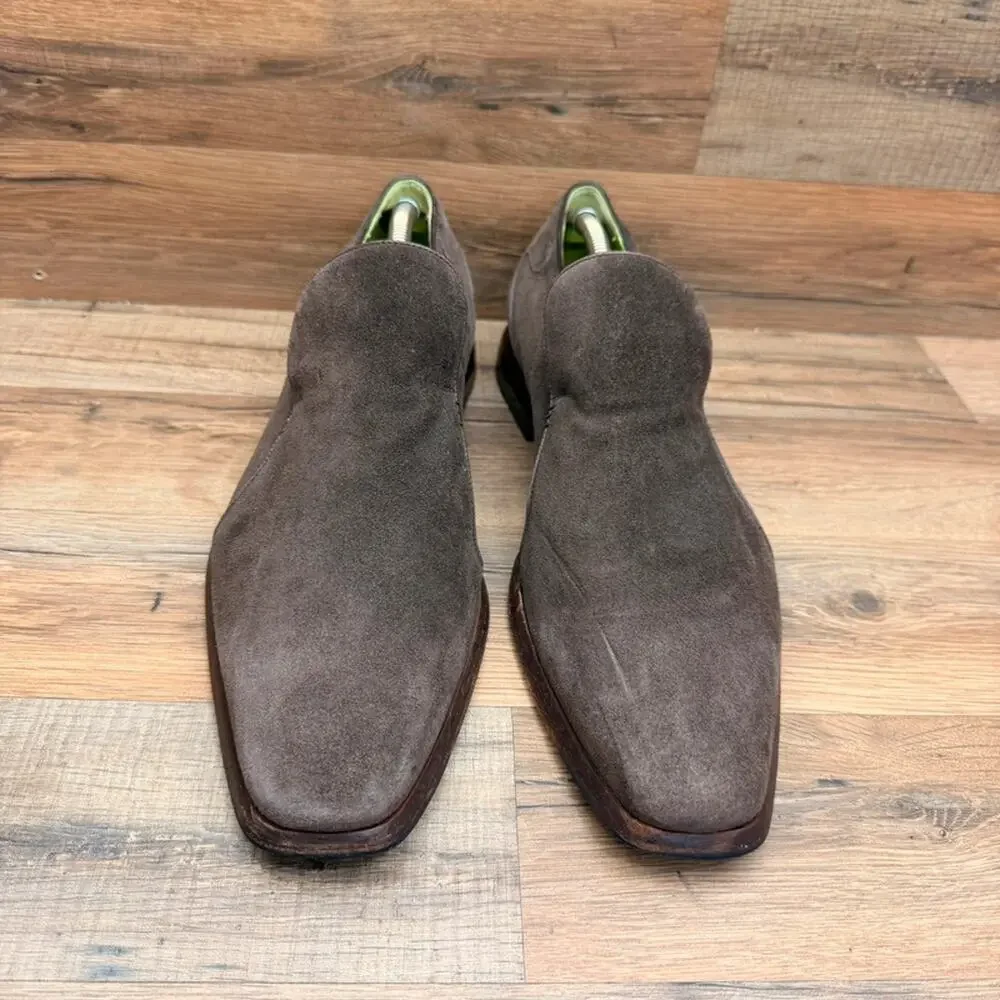 Oliver Sweeney loafers Mens size 11 Brown suede moccasins loafer  dress shoes